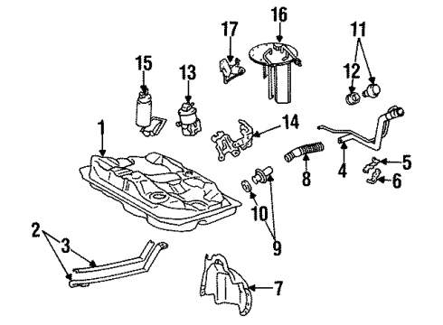1995 Toyota Corolla Throttle Cable Diagram for 78180-1A520