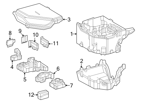 2023 Toyota bZ4X Block Assembly, Relay Diagram for 82660-42150