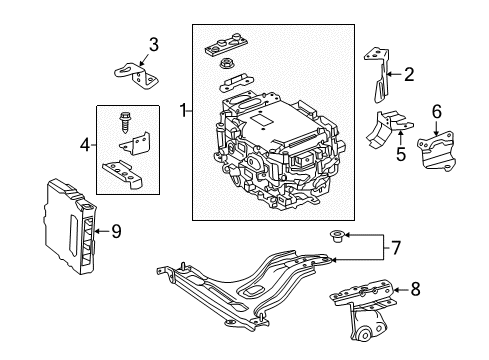 Bracket Assembly, Inverter Diagram for G9110-48020