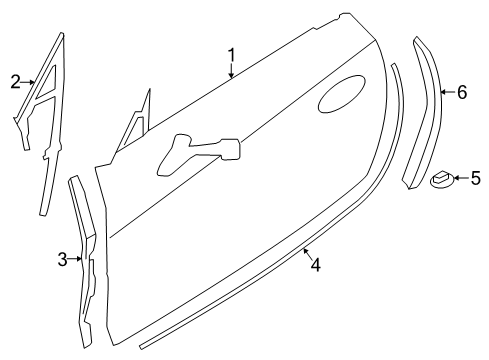 2024 Toyota GR Supra Door & Components Diagram