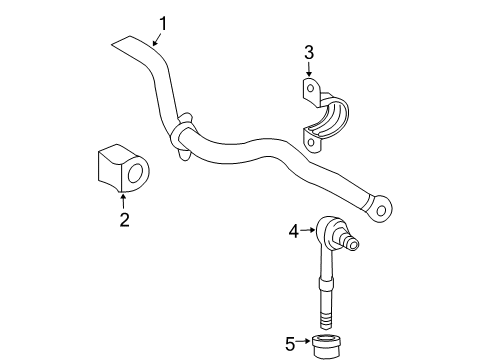 2010 Toyota RAV4 Rear Suspension Components, Lower Control Arm, Upper Control Arm, Stabilizer Bar Diagram