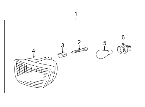 1999 Toyota Tacoma Signal Lamps Diagram 3 - Thumbnail