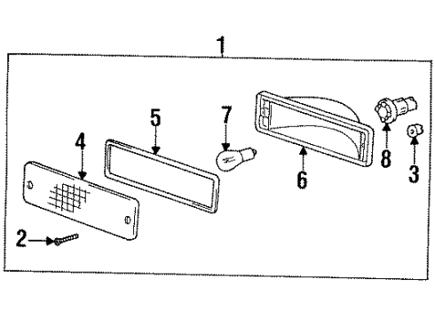 1994 Toyota T100 Signal Lamps Diagram
