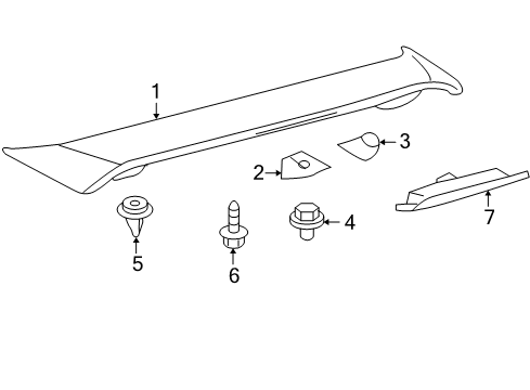 2013 Toyota Corolla Rear Spoiler Diagram