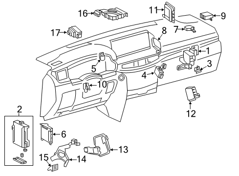 Bracket, Junction Block Diagram for 82702-60050