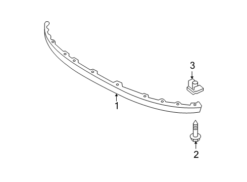 2012 Toyota Yaris Front Bumper - Spoiler Diagram