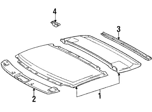 1990 Toyota Supra Interior Trim Diagram 3 - Thumbnail
