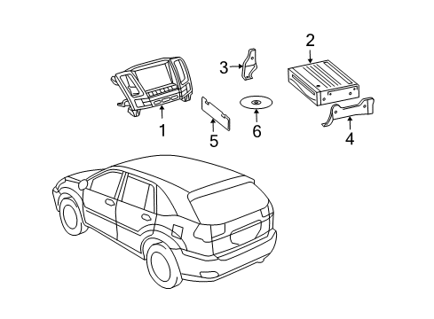 Computer, Navigation Diagram for 86841-50090