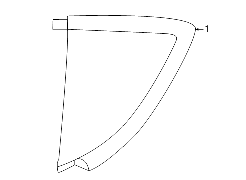 2024 Toyota GR Supra Glass & Hardware - Quarter Panel Diagram