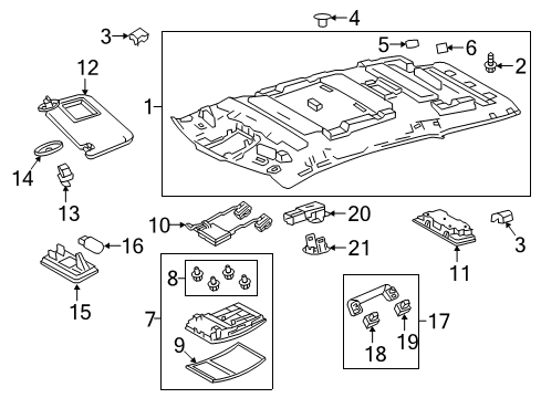 Fastener, Hook Diagram for 90530-10007