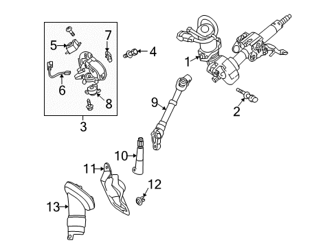 2010 Toyota Matrix Ignition Lock, Electrical Diagram 2 - Thumbnail