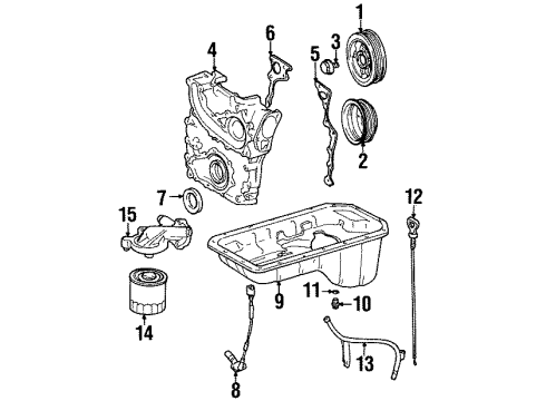 1996 Toyota T100 EFI Module Diagram for 89661-34210-84