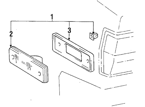 1986 Toyota Cressida Side Marker Lamps Diagram