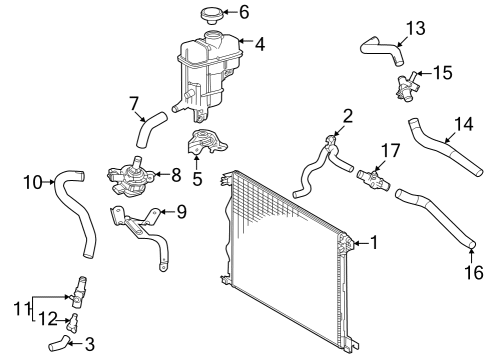 Bracket Sub-Assembly, Water Pump Diagram for 16021-F0020