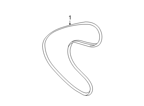 2009 Scion xD Belts & Pulleys Diagram