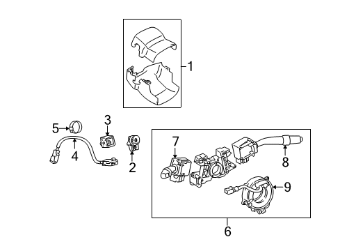 Solenoid, Key Inter Lock Diagram for 85432-14040