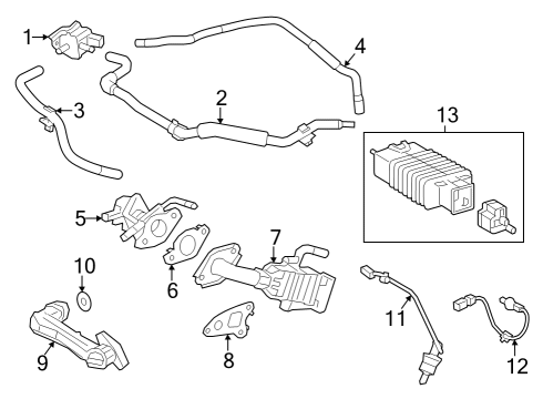 Hose, Fuel Vapor Feed Diagram for 23826-F0071