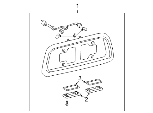 2005 Toyota Sequoia License Lamps Diagram