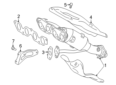 2012 Toyota Prius C Exhaust Manifold Diagram