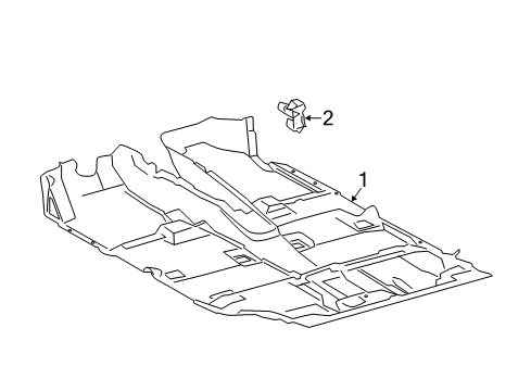 2015 Toyota RAV4 Carpeting Diagram