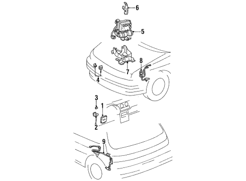 1995 Toyota Paseo Anti-Lock Brakes Diagram