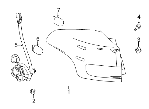 2015 Toyota RAV4 Tail Lamps Diagram