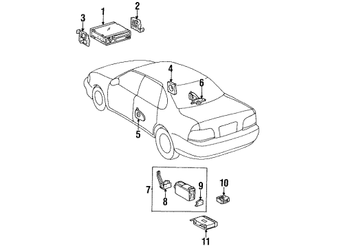 1999 Toyota Avalon Sound System Diagram