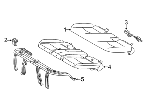 2023 Toyota Venza Rear Seat Components Diagram 3 - Thumbnail