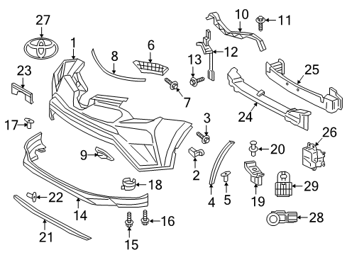 2016 Toyota RAV4 Temperature Sensor Diagram for 88790-06010