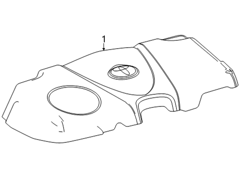 2022 Toyota Sienna Engine Appearance Cover Diagram
