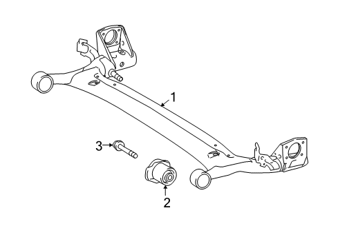 2012 Toyota Matrix Rear Suspension, Control Arm Diagram 3 - Thumbnail