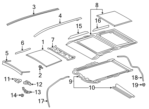 2022 Toyota RAV4 Drain Hose Grommet, Rear Diagram for 63669-30040
