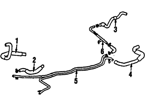 1987 Toyota MR2 Water Outlet Diagram for 16331-16030