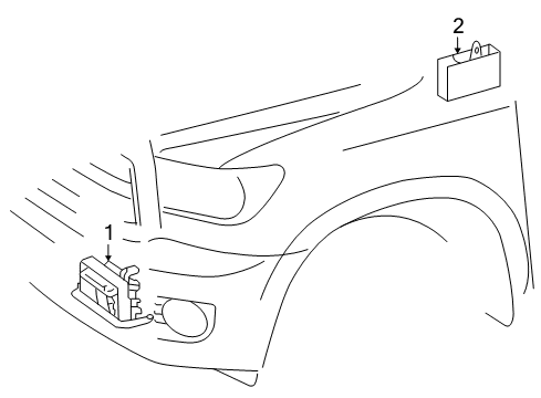 2017 Toyota Sequoia Sonar System Diagram