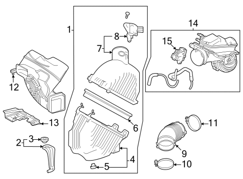 2023 Toyota Crown Air Intake Diagram