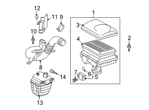 2008 Toyota Prius Air Intake Diagram