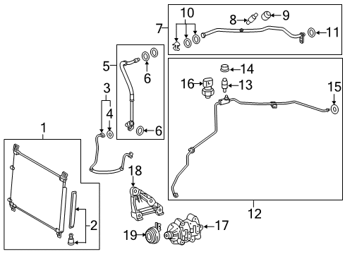 Clamp, Piping Diagram for 88718-52260