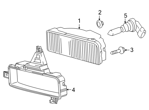 2009 Toyota Land Cruiser Bulbs Diagram