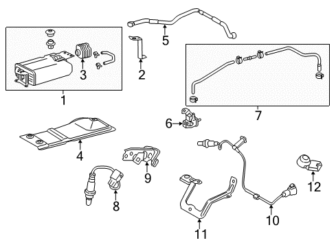 2014 Toyota Highlander Emission Components Diagram 3 - Thumbnail