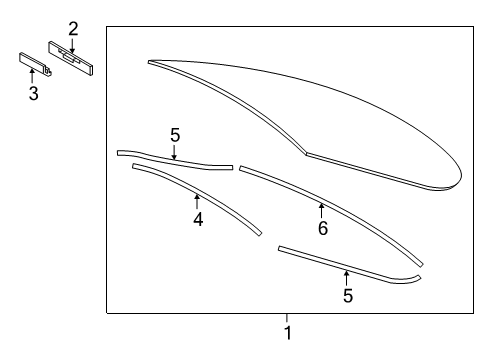 2020 Toyota Avalon Back Glass Diagram