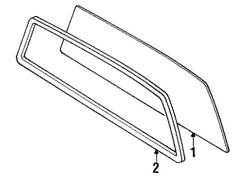 1988 Toyota Pickup Back Glass Diagram