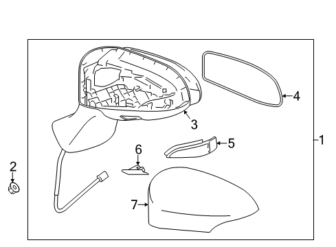 2013 Toyota Venza Turn Signal, Passenger Side Diagram for 81730-52100