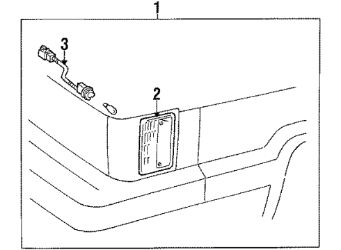 1985 Toyota Van Side Lamps Diagram