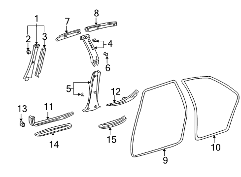Clamp, Door Scuff Plate Diagram for 67924-02020