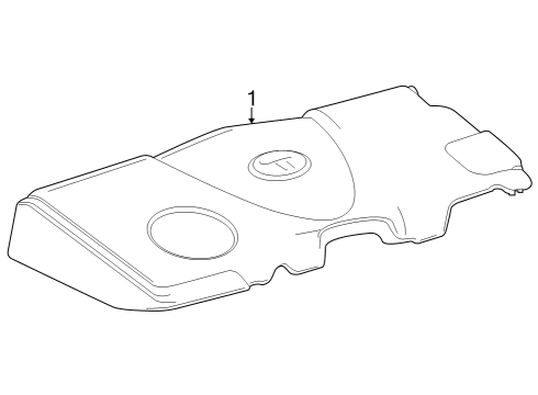 2023 Toyota Crown Engine Appearance Cover Diagram