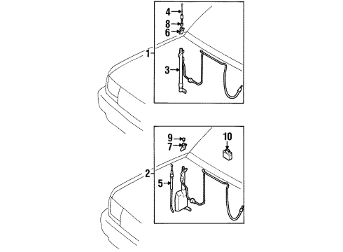 1994 Toyota T100 Antenna & Radio Diagram