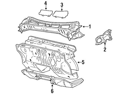 1987 Toyota Celica Dash Panel Diagram for 55101-20710