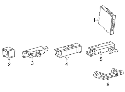 2022 Toyota Corolla Cross Keyless Entry Components Diagram