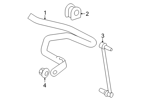 Bar, Stabilizer, Front Diagram for 48811-47070