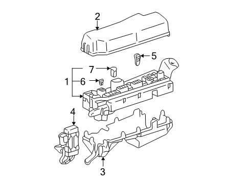 2007 Toyota Corolla Electrical Components Diagram